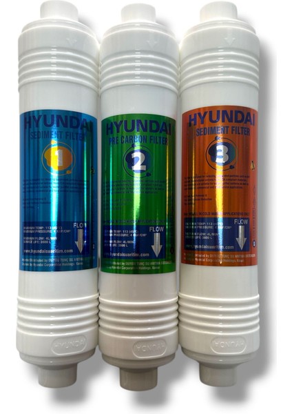 Vega-D 3'lü Su Arıtma Filtre Seti