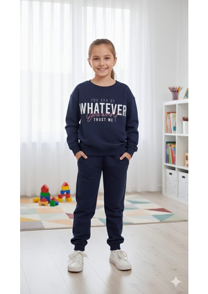 Kız Çocuk Eşofman Takımı Baskılı