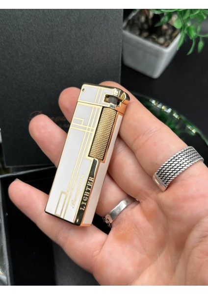 2025 Yan Sürgülü Gaz Çakmak | Taşlama Tekerlekli Torch Alev High-End Gazlı Koleksiyonluk Çakmak modelleri