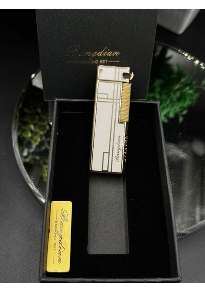 2025 Yan Sürgülü Gaz Çakmak | Taşlama Tekerlekli Torch Alev High-End Gazlı Koleksiyonluk Çakmak fırsatları