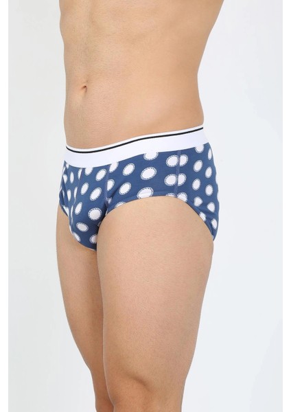 Moda Erkek Pamuk 3lü Desenli Likralı Slip fırsatları