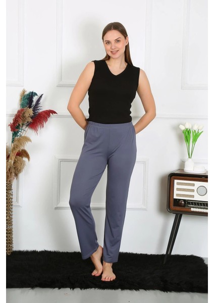 Moda Kadın Pamuklu Tek Alt Pijama