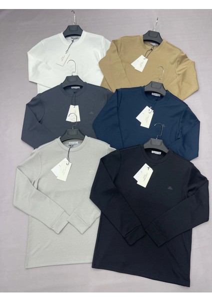 Bisiklet Yaka Iki Iplik Sade Tshirt