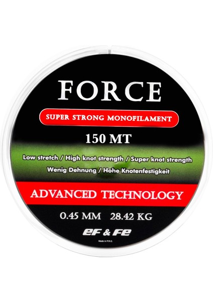 Effe Force Yeşil 150 Mt. Misina fiyatları