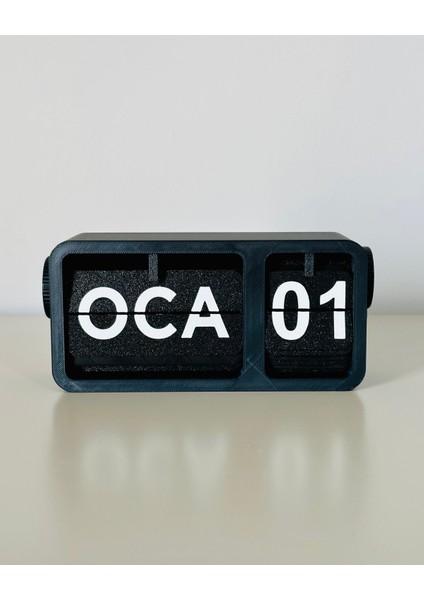 Minimalist Masa Takvimi - Çevirmeli Mekanik Sistem -Siyah & Beyaz fiyatları