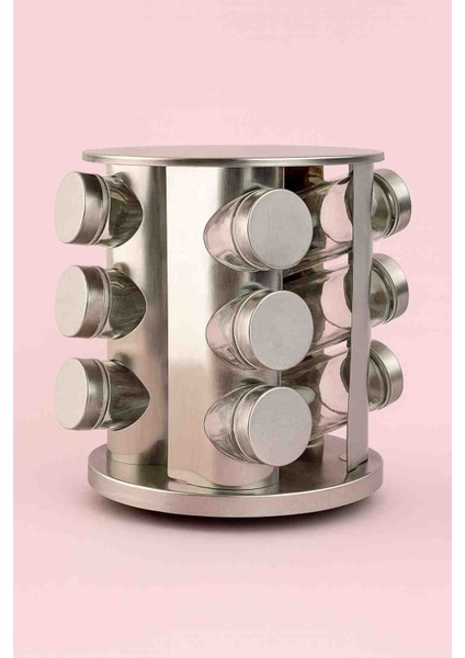 Orjinal Paslanmaz Çelik 360° Standlı 12 Li Baharatlık fırsatları