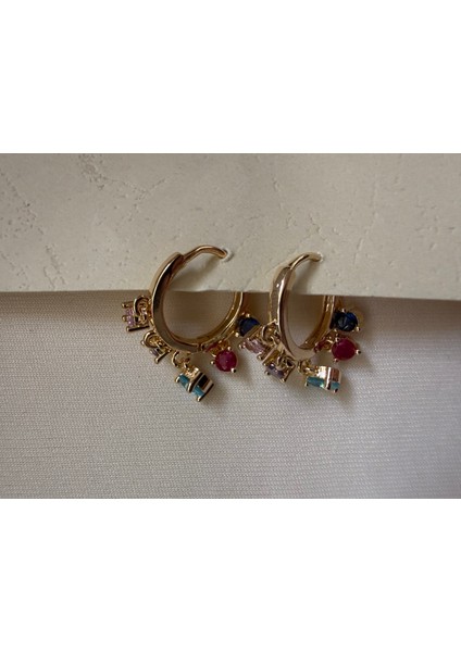 Kleo Renkli Taşlı Küpe fiyatları