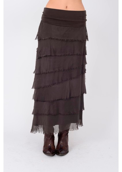 Italyan 2 Beden Ince Gösteren Kat Kat Ipek Etek & Straplez Elbise