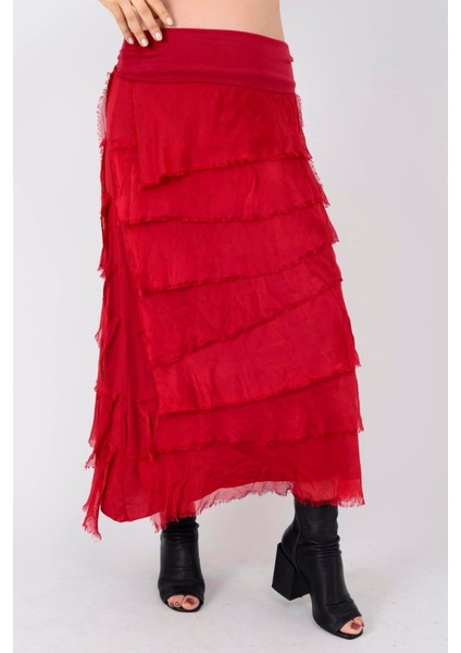 Italyan 2 Beden Ince Gösteren Kat Kat Ipek Etek & Straplez Elbise indirimleri