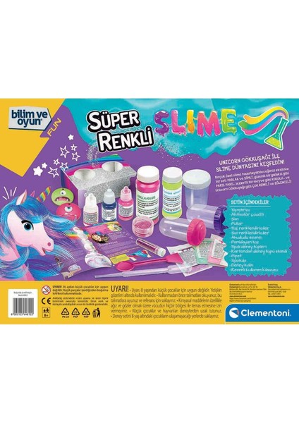 64812 Süper Renkli Slime - Bilim ve Oyun +8 Yaş indirimleri