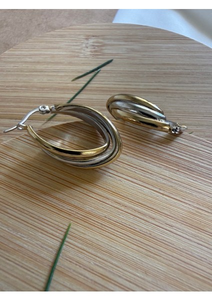 Demeter Çelik Halka Küpe