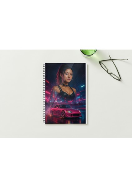 Hızlı ve Öfkeli (Suki) A5 Metal Spiralli Çizgisiz Sert Kapak Hızlı ve Öfk. Defter