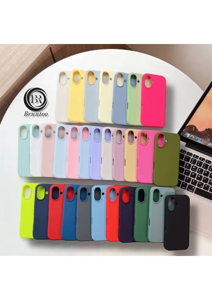 Apple Iphone 16 Plus Uyumlu Kılıf Yumuşak Silikon Içi Kadife Lansman Kapak . fırsatları