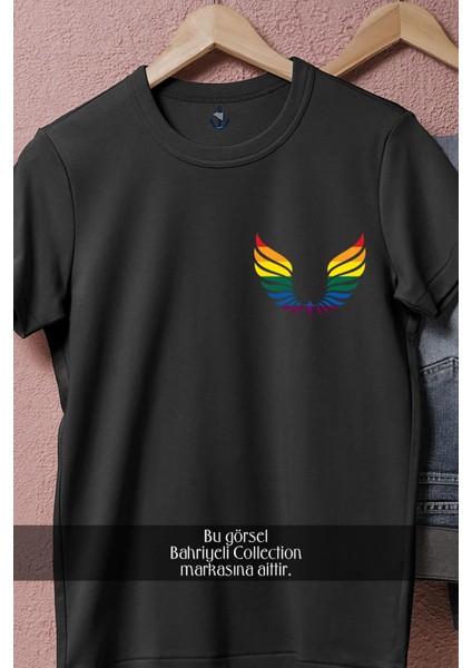 oversize wings colors cep tasarımlı unisex t-shirt fırsatları