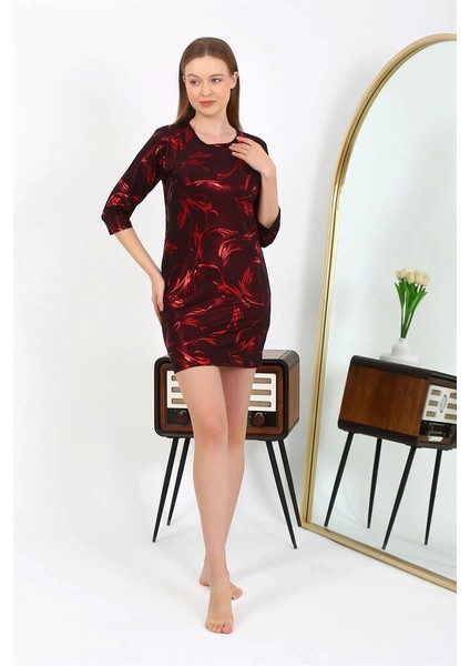 Moda Kadın Micro Kumaş Mini Parlak Elbise Kırmızı modelleri