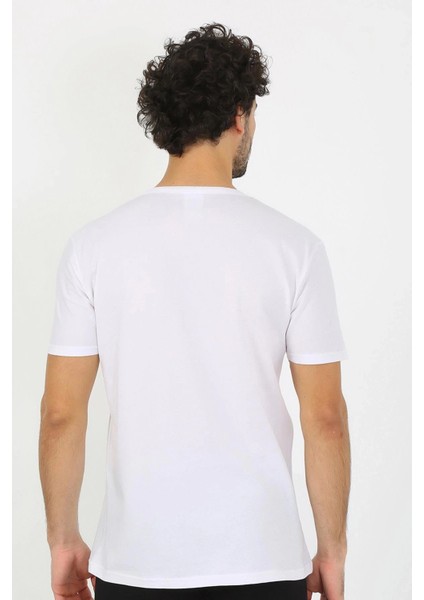 Moda Erkek Açık Yaka Beyaz Penye Atlet modelleri