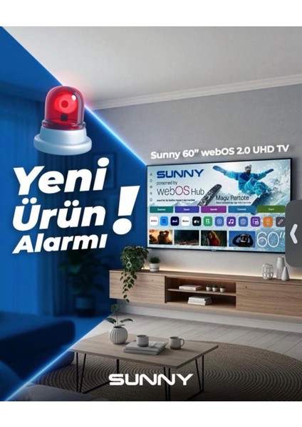 SN60 Mn 252 60" 155 Ekran Dahili Uydu Alıcılı 4K Ultra Hd Smart QLED Tv fırsatları