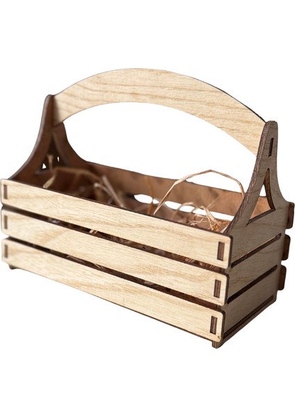 Ahşap Mini Sandık | Demonte Kolay Kurulum | Dekoratif Kutu, Hediye Sepeti, Düzenleyici indirimleri