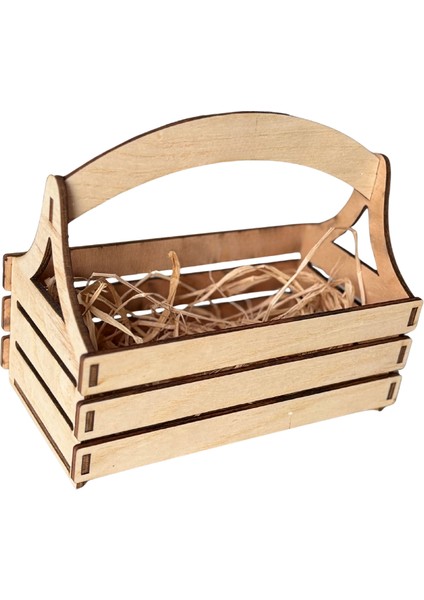 Ahşap Mini Sandık | Demonte Kolay Kurulum | Dekoratif Kutu, Hediye Sepeti, Düzenleyici