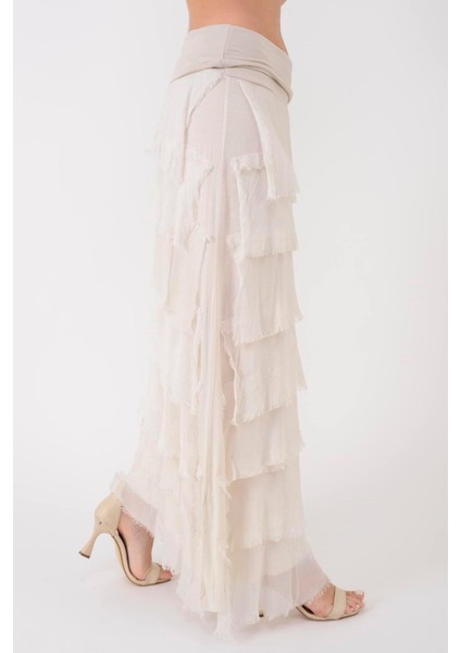 Italyan 2 Beden Ince Gösteren Kat Kat Ipek Etek & Straplez Elbise