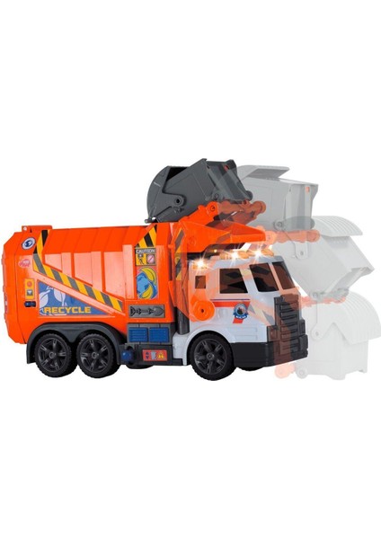 203308369 Dickie Garbage Truckfree wheel light sound B/O lifting fork wt fırsatları