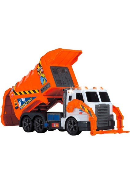 203308369 Dickie Garbage Truckfree wheel light sound B/O lifting fork wt