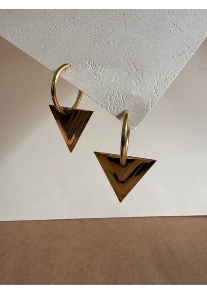 Piramit Çelik Küpe modelleri