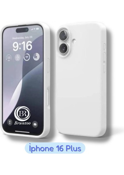 Apple Iphone 16 Plus Uyumlu Kılıf Yumuşak Silikon Içi Kadife Lansman Kapak .