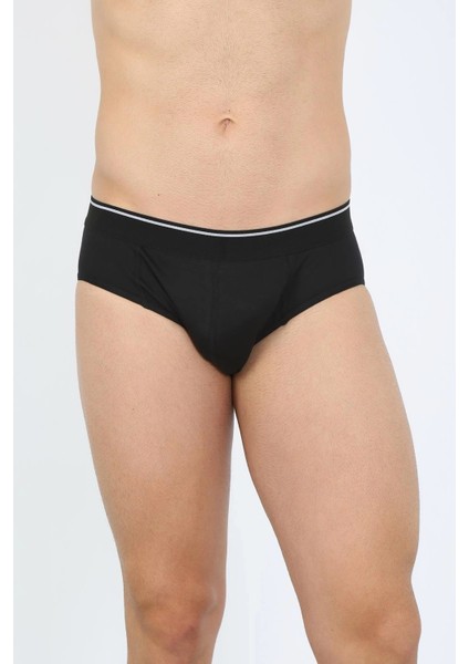 Moda Erkek Pamuk 3lü Siyah Beyaz Gri Likralı Slip modelleri