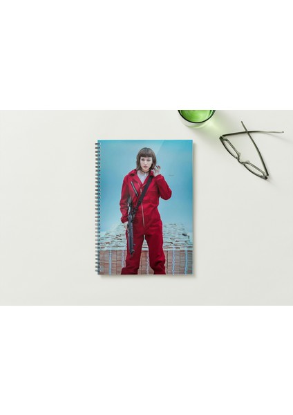 Squıt Game (Tokyo) A5 Metal Spiralli Çizgisiz Sert Kapak Squıt Game Defter