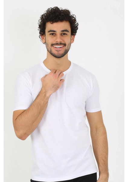 Moda Erkek Sıfır Yaka Beyaz Penye Atlet fiyatları