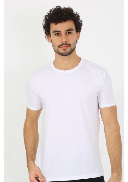 Moda Erkek Sıfır Yaka Beyaz Penye Atlet fırsatları