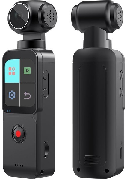 5k Ultra Hd Video Kamera – Anti-Shake Stabilizasyonlu, 270° Döner Ekranlı Vlog & Seyahat Kamera, Wifi Destekli Spor Aksiyon Kamerası (Mik