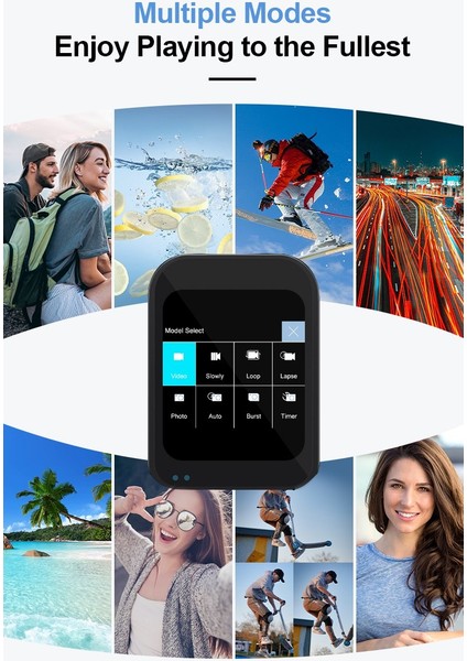 5k Ultra Hd Video Kamera – Anti-Shake Stabilizasyonlu, 270° Döner Ekranlı Vlog & Seyahat Kamera, Wifi Destekli Spor Aksiyon Kamerası (Mik fırsatları