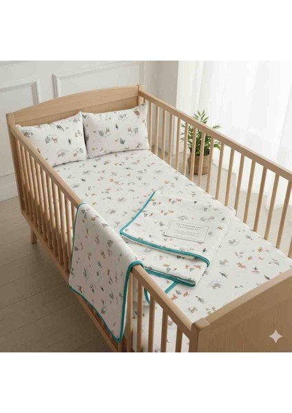 Flanel %100 Pamuk Bebek Battaniye Takımı