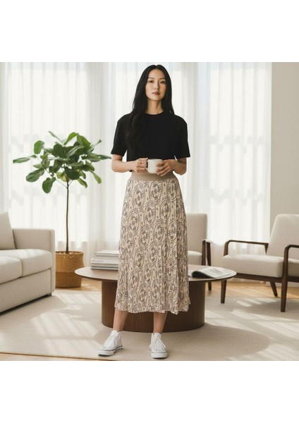 Bphem Şifon Beli Lastikli Etek(95 Cm)-(38-50) fiyatları