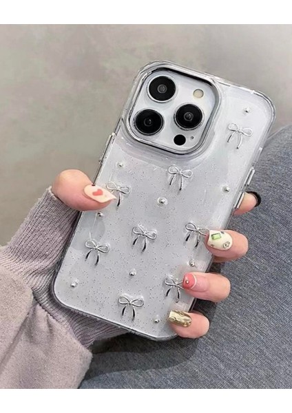 Iphone Uyumlu Lux Simli Şeffaf Fiyonklu Kılıf fiyatları