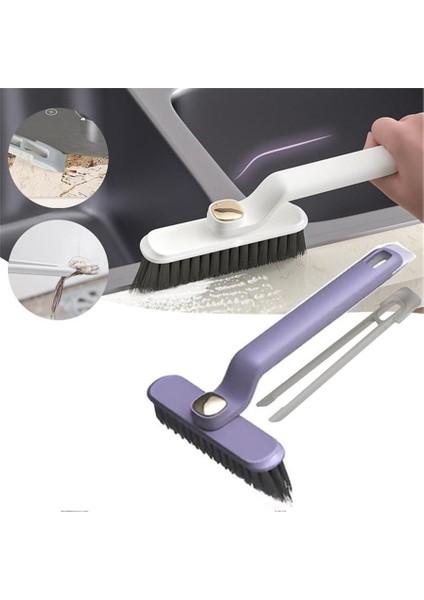 Cımbızlı ve Döner Başlıklı Çok Fonksiyonlu Derinlemesine Temizlik Fırçası