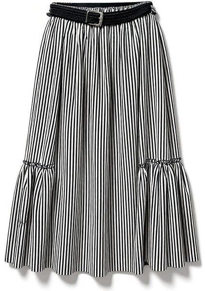 Bohem Şifon Kemerli Beli Lastikli Etek(95 Cm)-(38-50) modelleri