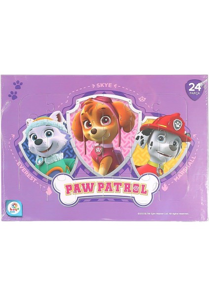 PW7917 Paw Patrol Frame Puzzle 24 Parça -Laço