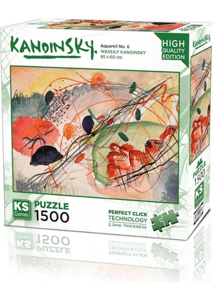 22031 Aquarell No:6 1500 Parça Puzzle -Ks