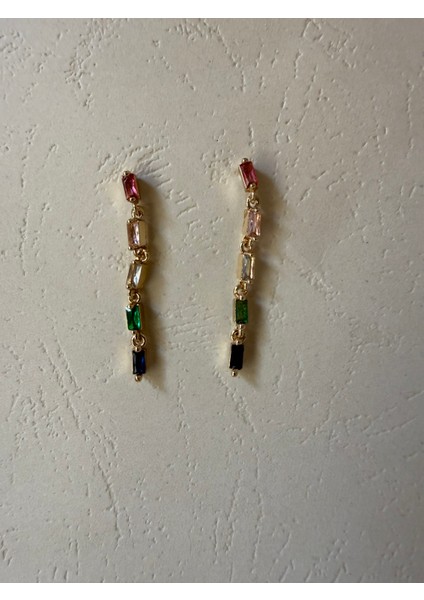 Fiona Renkli Taşlı Küpe fiyatları