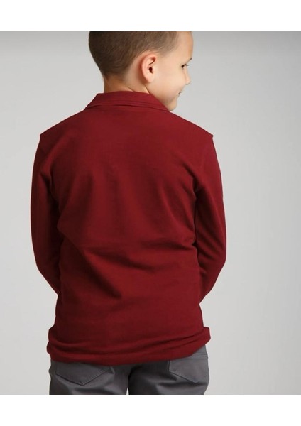 Ümiteks World Of Clothes Bordo Penye Uzun Kol Polo Yaka Uzun Kollu Okul Tişörtü Bordo Polo Yaka Çocuk Tişörtü fiyatları