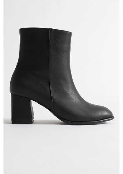 Lucinda Kadın Kışlık Siyah Kalın Topuklu Bot