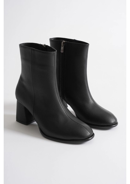 Lucinda Kadın Kışlık Siyah Kalın Topuklu Bot modelleri