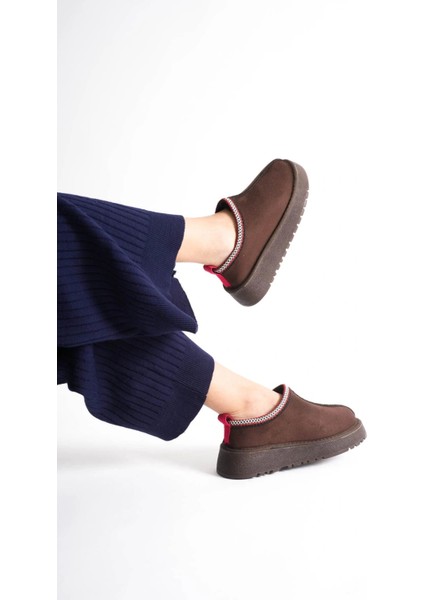 Elsa Kadın Acı Kahve Kışlık Kürklü Terlik fırsatları