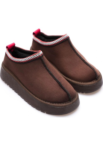 Elsa Kadın Acı Kahve Kışlık Kürklü Terlik indirimleri