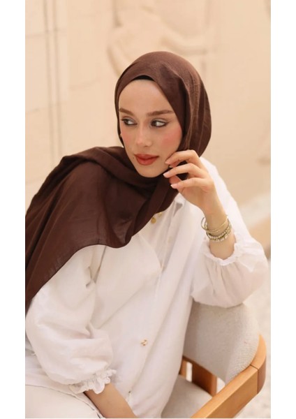 Neo Pamuk Şal Acıkahve Renk