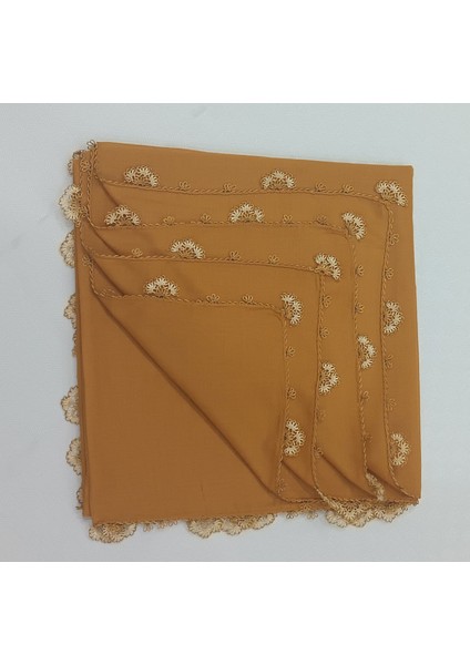 Hardal Sarısı Iğne Oyalı El Emeği Yazma