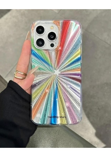 Iphone Uyumlu Yıldızlı Gökkuşağı Desenli Kılıf fiyatları